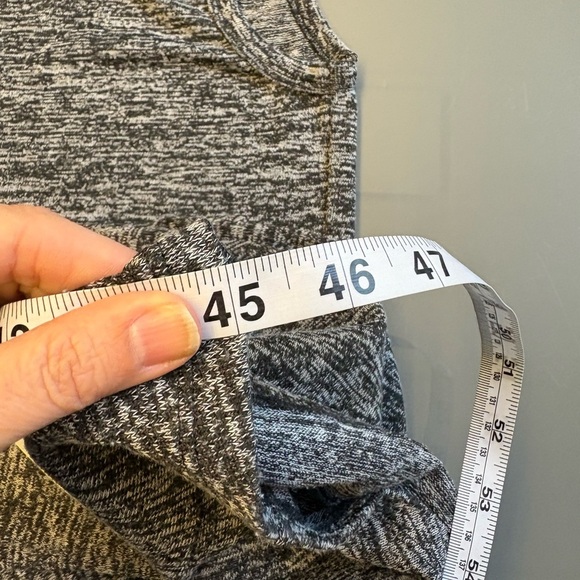 Joe Fresh Gray grey Sleeveless stretchy minimalist Sheath Midi Dress size Medium - Picture 9 of 9